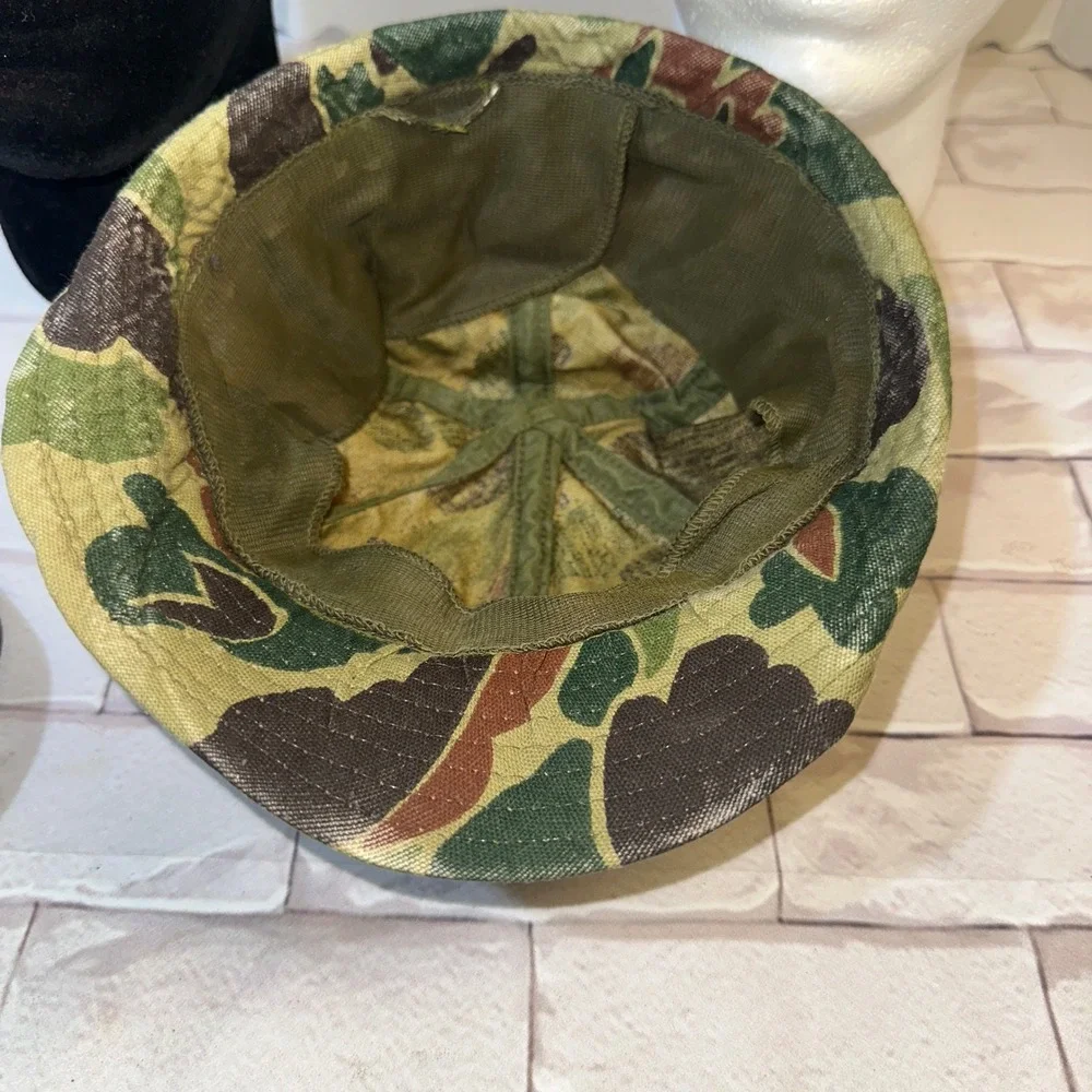 Vintage Hat Bundle USS Yorktown CV-10 Raiders Trucker Duck‎ Camo Hunting Cap Lot